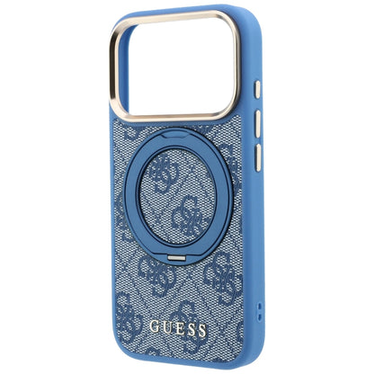 MagSafe futrola za Apple iPhone 18 Pro / 17 Pro, Guess, Ring Stand 360 4G Classic Logo, Plava