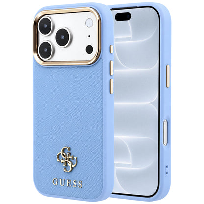 MagSafe futrola za Apple iPhone 18 Pro / 17 Pro, Guess, Saffiano Small 4G Classic, Plava