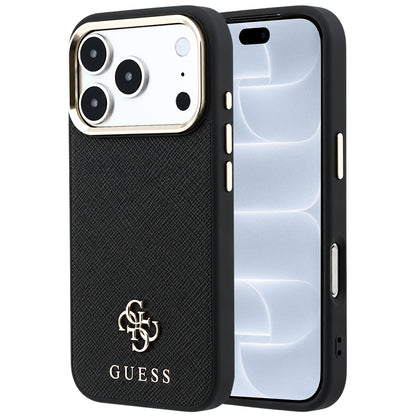MagSafe futrola za Apple iPhone 18 Pro / 17 Pro, Guess, Saffiano Small 4G Classic, Crna