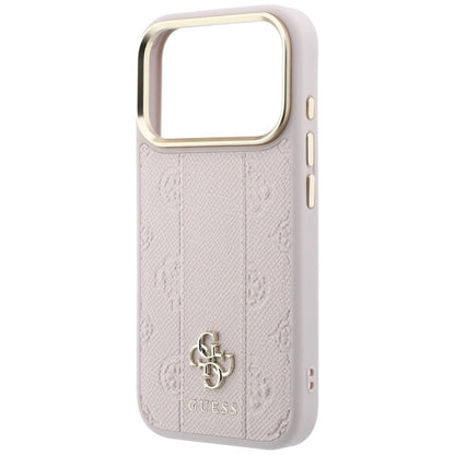 MagSafe futrola za Apple iPhone 18 Pro / 17 Pro, Guess, Stripe Peony 4G, Roze