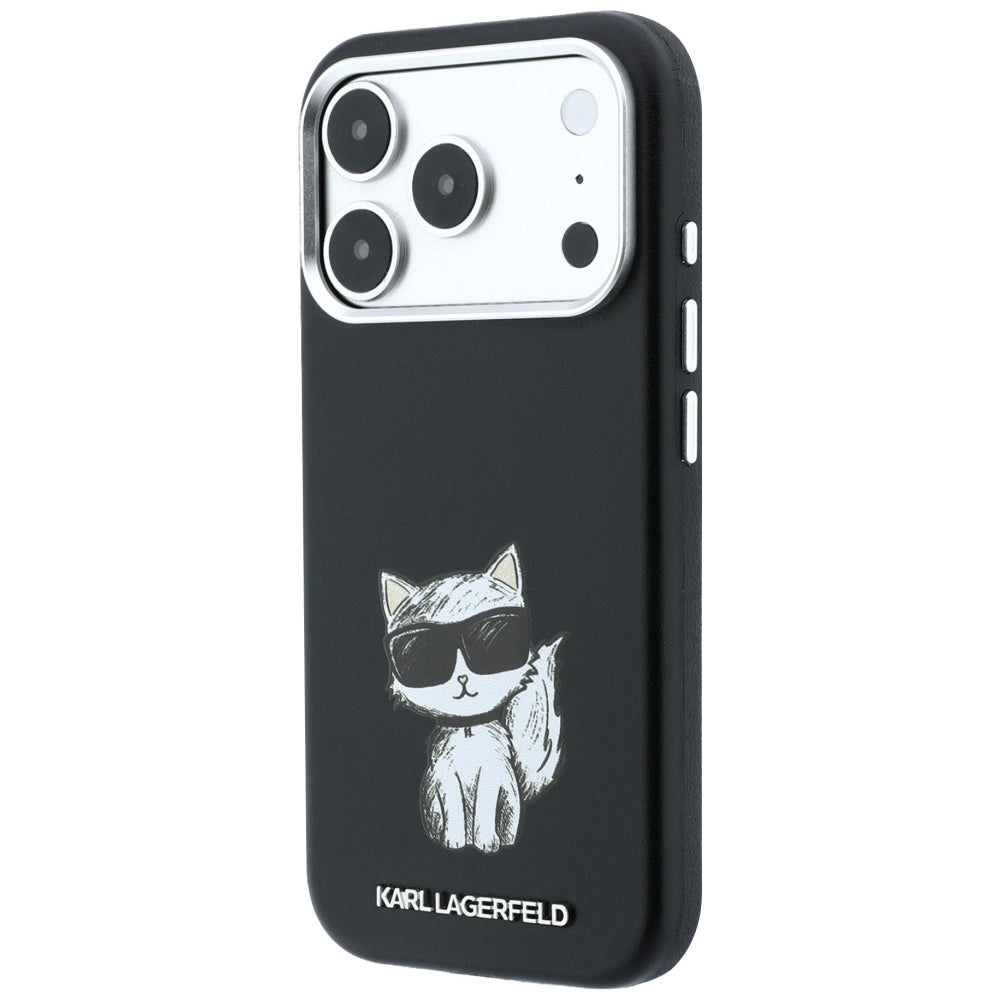 MagSafe futrola za Apple iPhone 18 Pro / 17 Pro, Karl Lagerfeld, Choupette Sketch, Crna