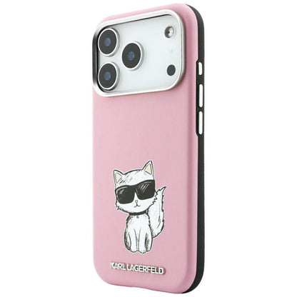 MagSafe futrola za Apple iPhone 18 Pro / 17 Pro, Karl Lagerfeld, Choupette Sketch, Roze