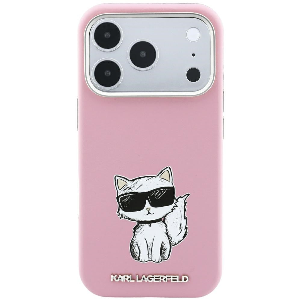MagSafe futrola za Apple iPhone 18 Pro / 17 Pro, Karl Lagerfeld, Choupette Sketch, Roze