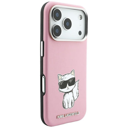 MagSafe futrola za Apple iPhone 18 Pro / 17 Pro, Karl Lagerfeld, Choupette Sketch, Roze