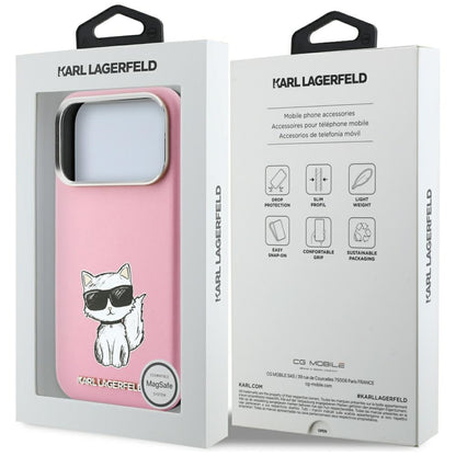 MagSafe futrola za Apple iPhone 18 Pro / 17 Pro, Karl Lagerfeld, Choupette Sketch, Roze