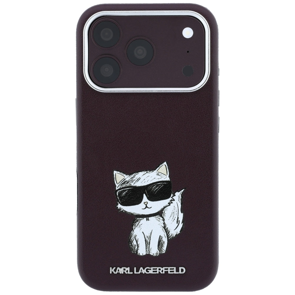 MagSafe futrola za Apple iPhone 18 Pro / 17 Pro, Karl Lagerfeld, Choupette Sketch, Bordo