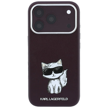 MagSafe futrola za Apple iPhone 18 Pro / 17 Pro, Karl Lagerfeld, Choupette Sketch, Bordo