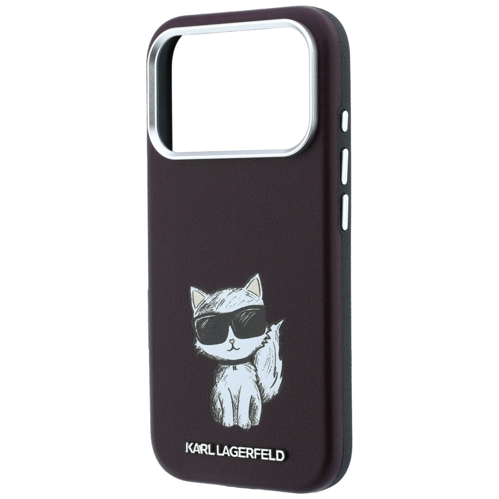 MagSafe futrola za Apple iPhone 18 Pro / 17 Pro, Karl Lagerfeld, Choupette Sketch, Bordo