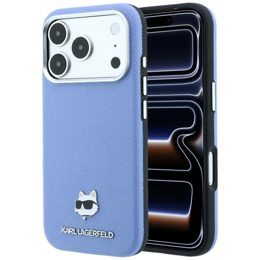 MagSafe futrola za Apple iPhone 18 Pro / 17 Pro, Karl Lagerfeld, Grained Choupette Head, Plava