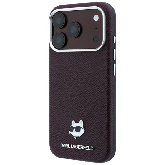 MagSafe futrola za Apple iPhone 18 Pro / 17 Pro, Karl Lagerfeld, Grained Choupette Head, Bordo