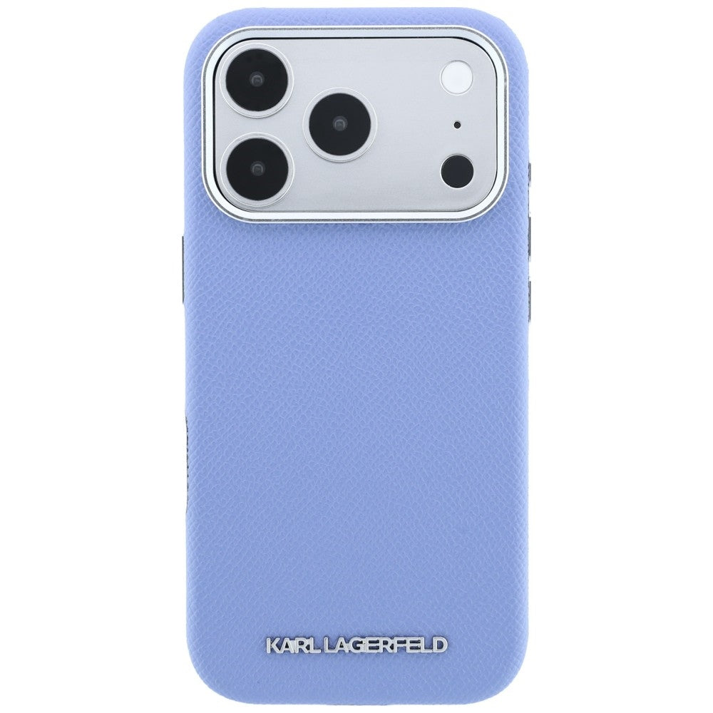 MagSafe futrola za Apple iPhone 18 Pro / 17 Pro, Karl Lagerfeld, Grained Elongated Logo, Plava