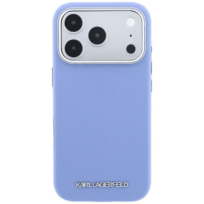 MagSafe futrola za Apple iPhone 18 Pro / 17 Pro, Karl Lagerfeld, Grained Elongated Logo, Plava