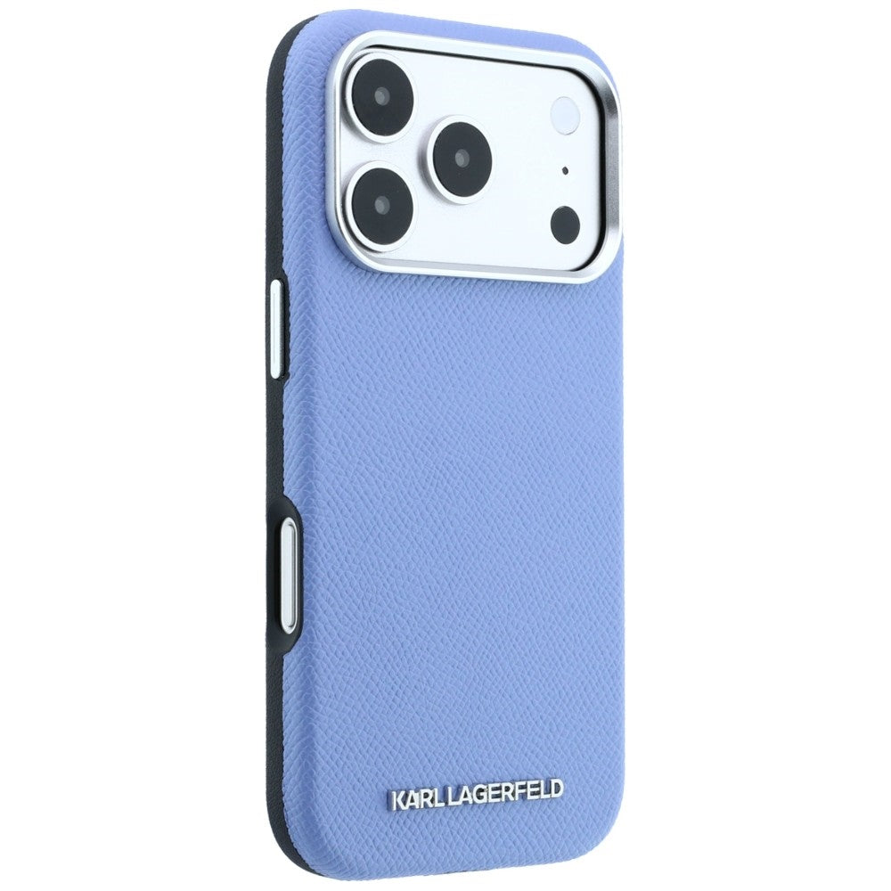 MagSafe futrola za Apple iPhone 18 Pro / 17 Pro, Karl Lagerfeld, Grained Elongated Logo, Plava