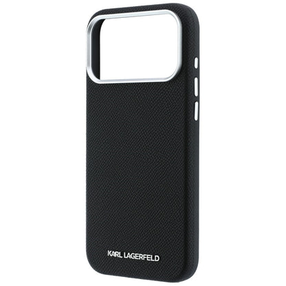 MagSafe futrola za Apple iPhone 18 Pro / 17 Pro, Karl Lagerfeld, Grained Elongated Logo, Crna