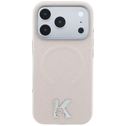 MagSafe futrola za Apple iPhone 18 Pro / 17 Pro, Karl Lagerfeld, Grained Embossed Ring, Bež
