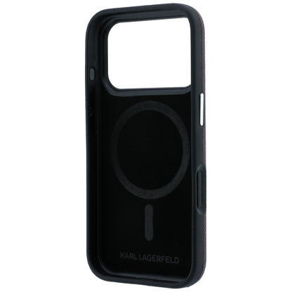 MagSafe futrola za Apple iPhone 18 Pro / 17 Pro, Karl Lagerfeld, Grained Embossed Ring, Bordo
