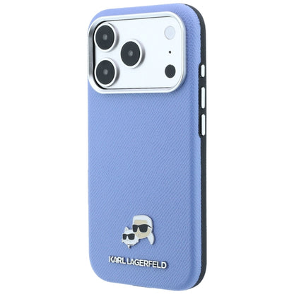MagSafe futrola za Apple iPhone 18 Pro / 17 Pro, Karl Lagerfeld, Grained Karl & Choupette Head's Metal, Plava