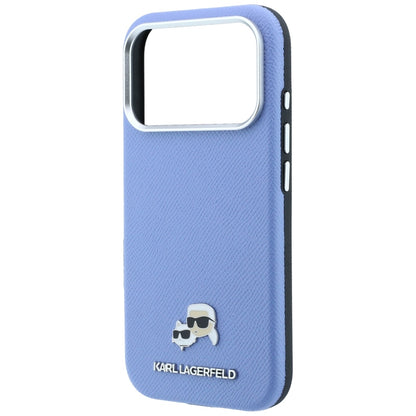 MagSafe futrola za Apple iPhone 18 Pro / 17 Pro, Karl Lagerfeld, Grained Karl & Choupette Head's Metal, Plava