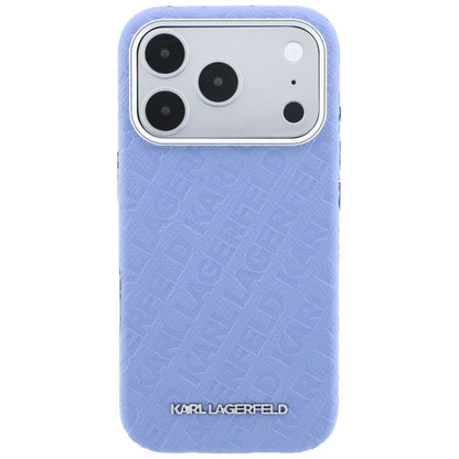 MagSafe futrola za Apple iPhone 18 Pro / 17 Pro, Karl Lagerfeld, Grained Metal Logo, Plava