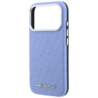 MagSafe futrola za Apple iPhone 18 Pro / 17 Pro, Karl Lagerfeld, Grained Metal Logo, Plava
