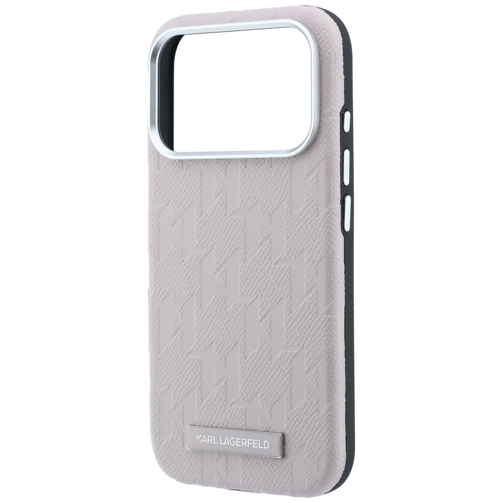 MagSafe futrola za Apple iPhone 18 Pro / 17 Pro, Karl Lagerfeld, Grained Mono Resin Logo, Roze