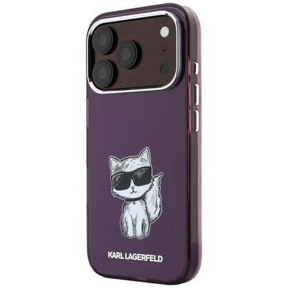 MagSafe futrola za Apple iPhone 18 Pro / 17 Pro, Karl Lagerfeld, HC IML Choupette Body Sketch Print, Bordo