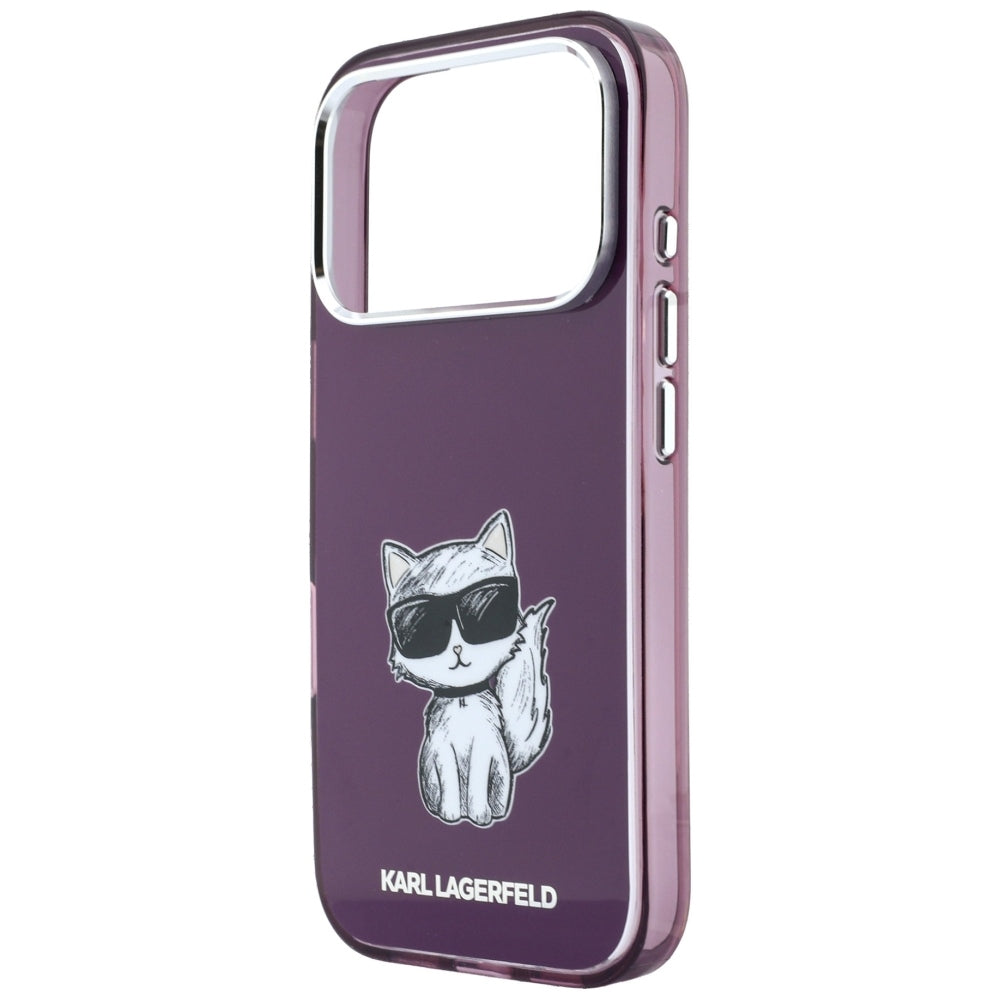 MagSafe futrola za Apple iPhone 18 Pro / 17 Pro, Karl Lagerfeld, HC IML Choupette Body Sketch Print, Bordo