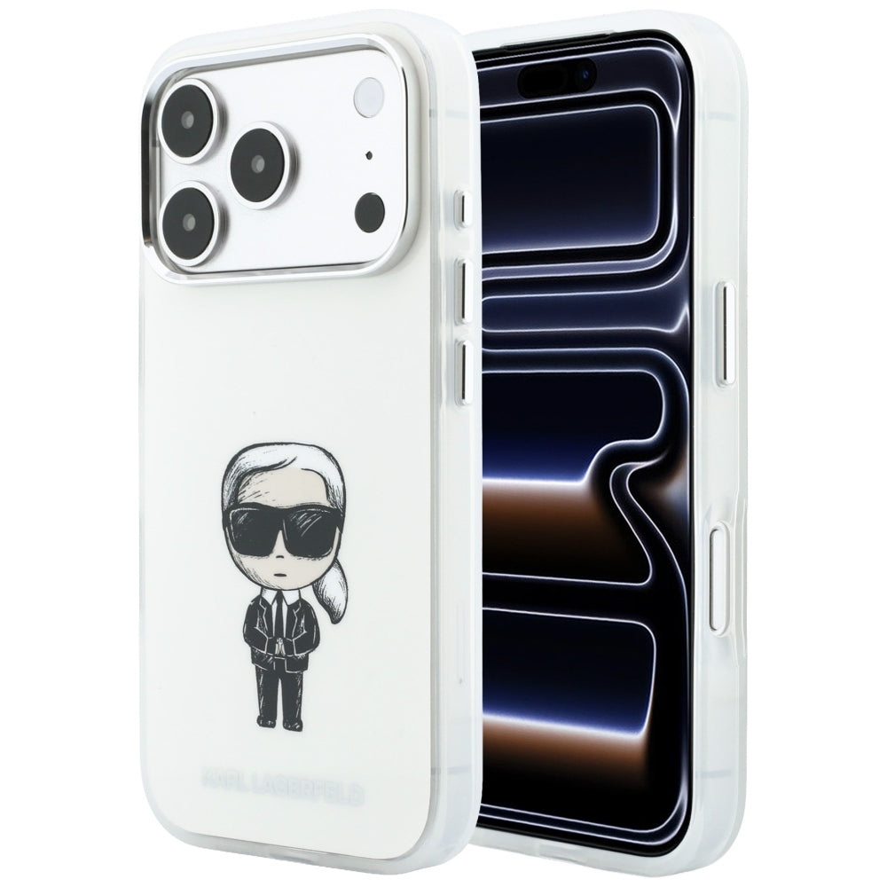MagSafe futrola za Apple iPhone 18 Pro / 17 Pro, Karl Lagerfeld, HC IML Ikonik Sketch Print, Bež