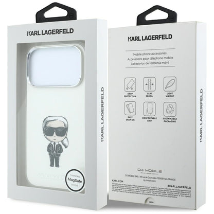 MagSafe futrola za Apple iPhone 18 Pro / 17 Pro, Karl Lagerfeld, HC IML Ikonik Sketch Print, Bež