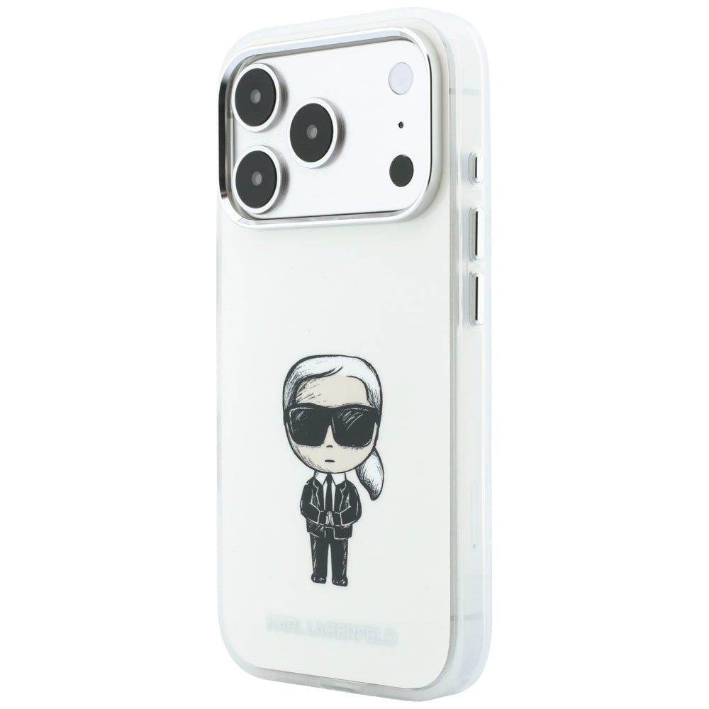MagSafe futrola za Apple iPhone 18 Pro / 17 Pro, Karl Lagerfeld, HC IML Ikonik Sketch Print, Bež