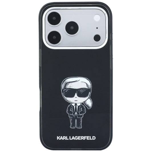 MagSafe futrola za Apple iPhone 18 Pro / 17 Pro, Karl Lagerfeld, HC IML Ikonik Sketch Print, Crna