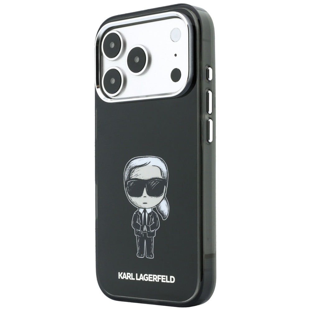 MagSafe futrola za Apple iPhone 18 Pro / 17 Pro, Karl Lagerfeld, HC IML Ikonik Sketch Print, Crna