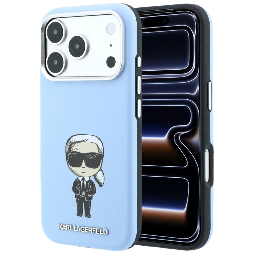 MagSafe futrola za Apple iPhone 18 Pro / 17 Pro, Karl Lagerfeld, Ikonik Sketch, Plava