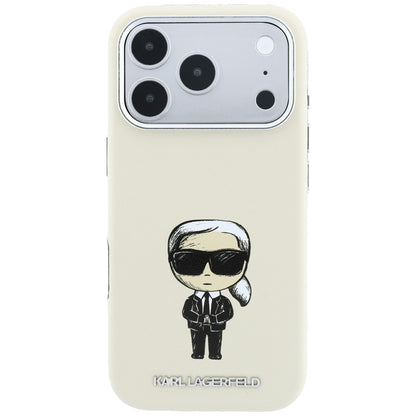 MagSafe futrola za Apple iPhone 18 Pro / 17 Pro, Karl Lagerfeld, Ikonik Sketch, Bež