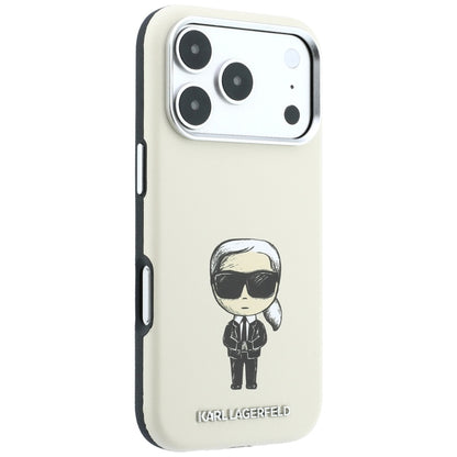 MagSafe futrola za Apple iPhone 18 Pro / 17 Pro, Karl Lagerfeld, Ikonik Sketch, Bež