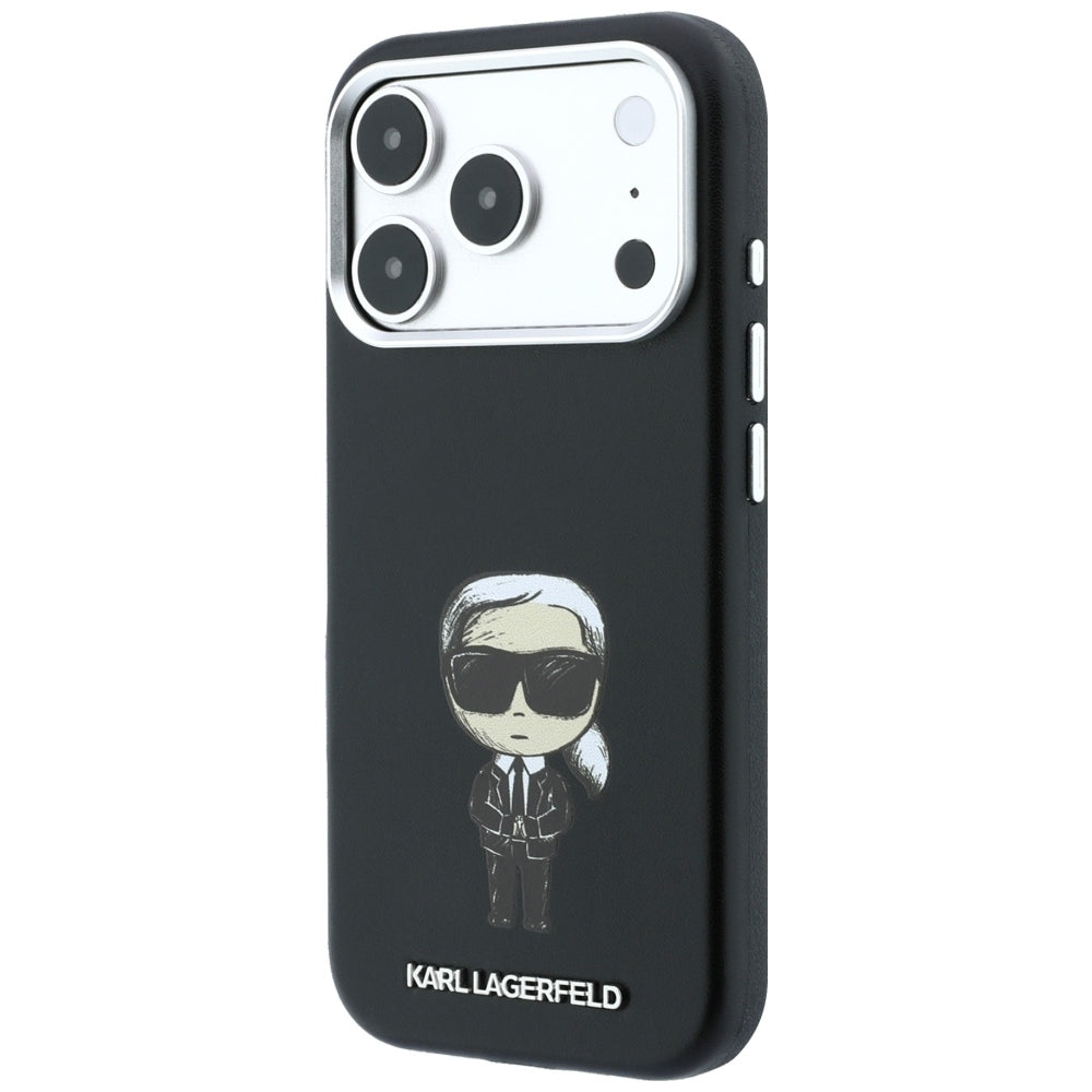 MagSafe futrola za Apple iPhone 18 Pro / 17 Pro, Karl Lagerfeld, Ikonik Sketch, Crna