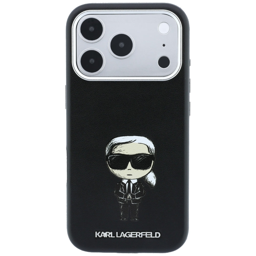 MagSafe futrola za Apple iPhone 18 Pro / 17 Pro, Karl Lagerfeld, Ikonik Sketch, Crna