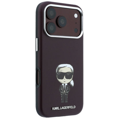 MagSafe futrola za Apple iPhone 18 Pro / 17 Pro, Karl Lagerfeld, Ikonik Sketch, Bordo