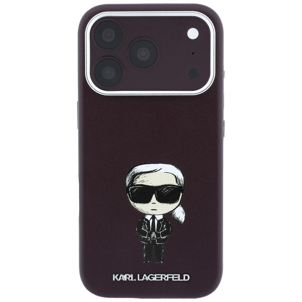 MagSafe futrola za Apple iPhone 18 Pro / 17 Pro, Karl Lagerfeld, Ikonik Sketch, Bordo