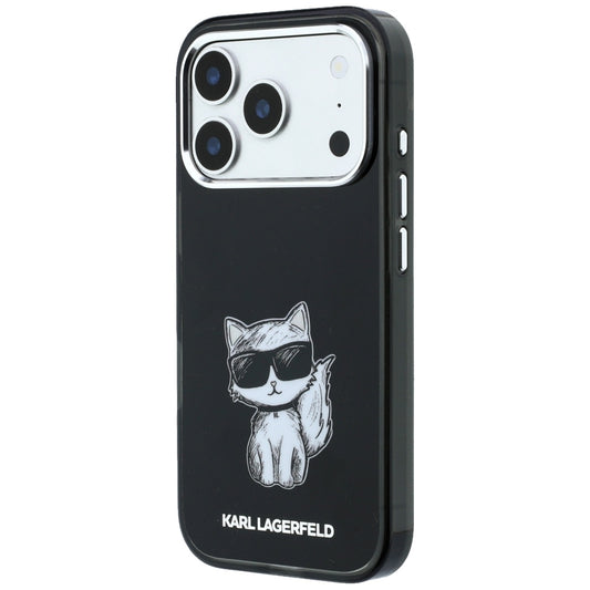 MagSafe futrola za Apple iPhone 18 Pro / 17 Pro, Karl Lagerfeld, IML Choupette Body Sketch Print, Crna