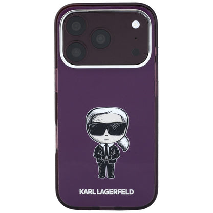 MagSafe maska za Apple iPhone 18 Pro / 17 Pro, Karl Lagerfeld, HC IML Ikonik Sketch Print, bordo
