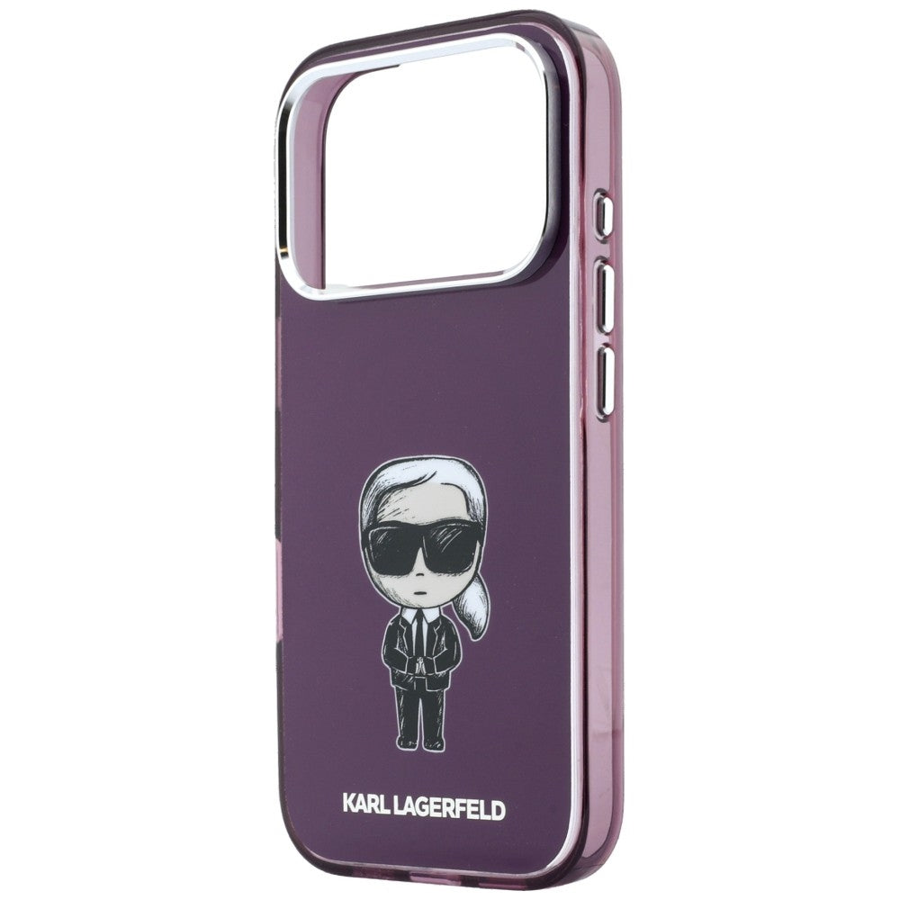 MagSafe maska za Apple iPhone 18 Pro / 17 Pro, Karl Lagerfeld, HC IML Ikonik Sketch Print, bordo