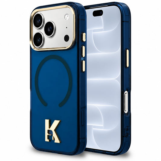 MagSafe maska za Apple iPhone 18 Pro / 17 Pro, Karl Lagerfeld, IML Karl Head Logo, plava