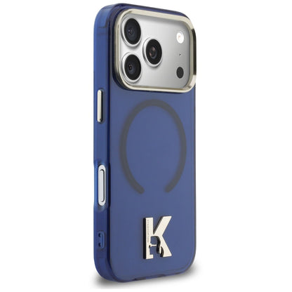 MagSafe maska za Apple iPhone 18 Pro / 17 Pro, Karl Lagerfeld, IML Karl Head Logo, plava