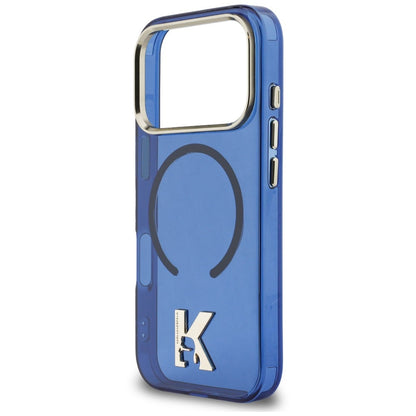 MagSafe maska za Apple iPhone 18 Pro / 17 Pro, Karl Lagerfeld, IML Karl Head Logo, plava