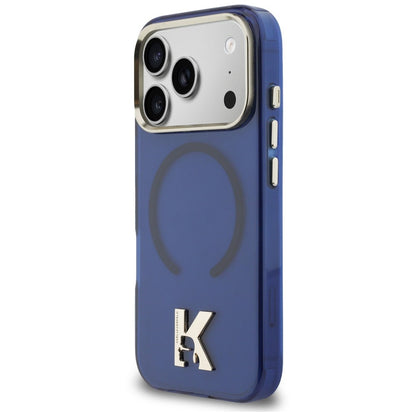 MagSafe maska za Apple iPhone 18 Pro / 17 Pro, Karl Lagerfeld, IML Karl Head Logo, plava