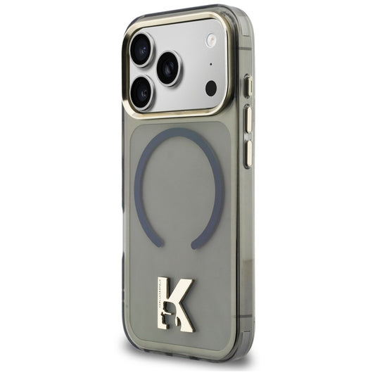MagSafe maska za Apple iPhone 18 Pro / 17 Pro, Karl Lagerfeld, IML Karl Head Logo, crna