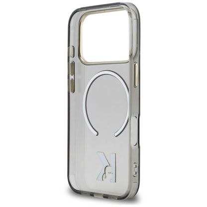 MagSafe maska za Apple iPhone 18 Pro / 17 Pro, Karl Lagerfeld, IML Karl Head Logo, crna