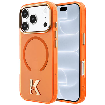 MagSafe maska za Apple iPhone 18 Pro / 17 Pro, Karl Lagerfeld, IML Karl Head Logo, narandžasta