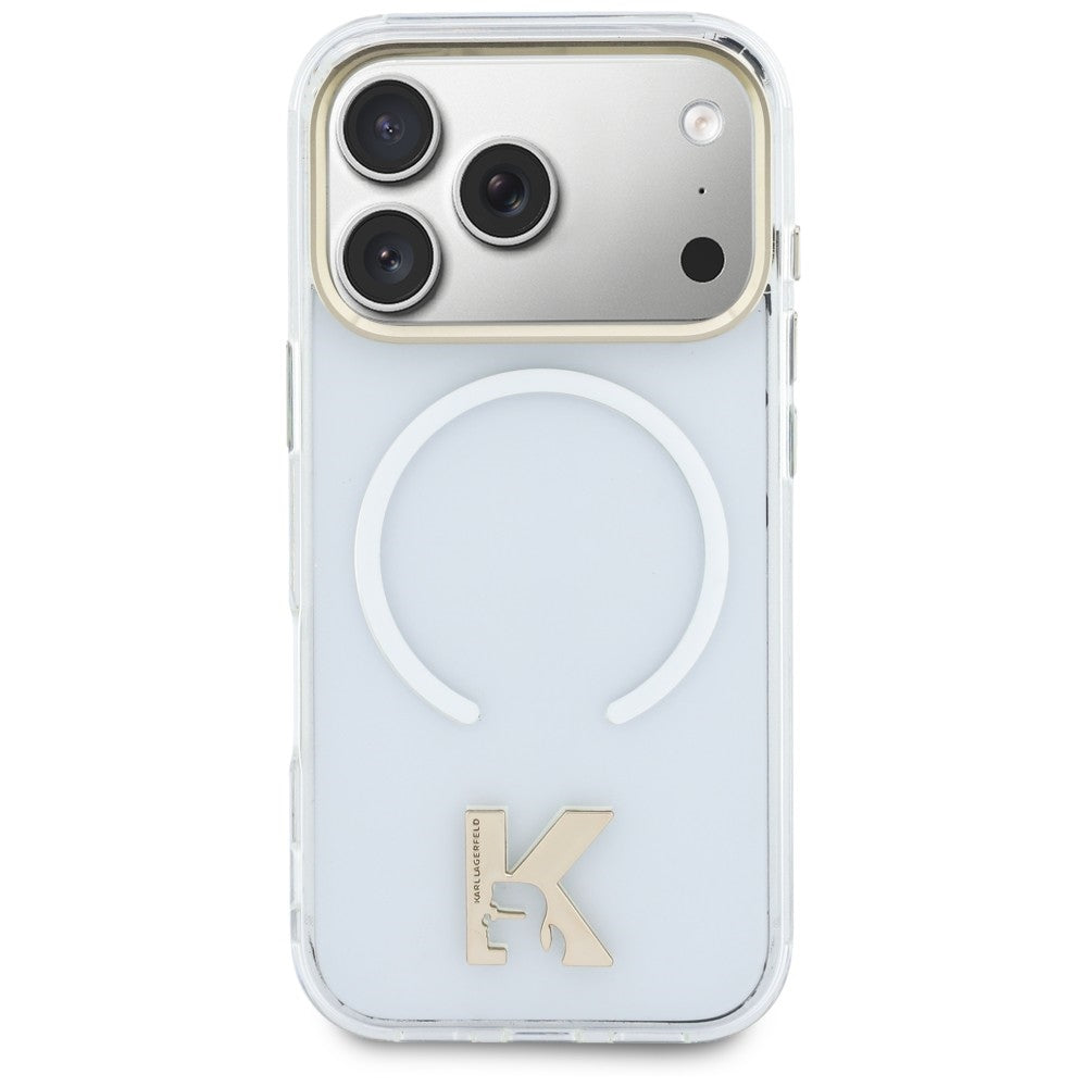 MagSafe maska za Apple iPhone 18 Pro / 17 Pro, Karl Lagerfeld, IML Karl Head Logo, providna